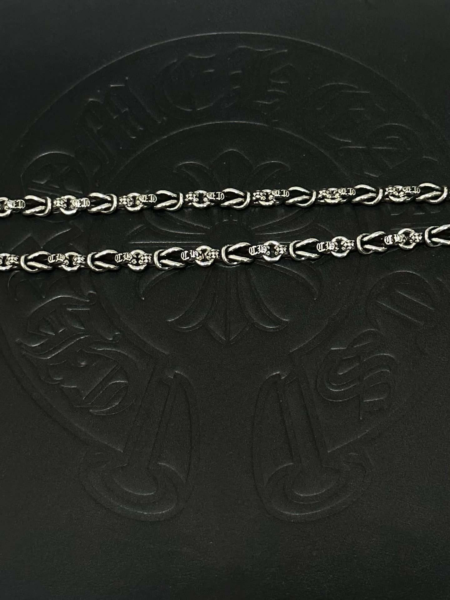 Chrome Hearts Silver Dog Tag Necklace with Lion Head